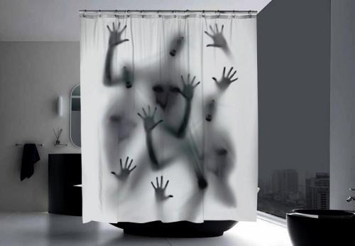 Spooky window kuvat Halloween -ikkunakoristeet