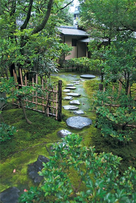 Kivihahmot puutarhan Aasian jalkakäytävälle