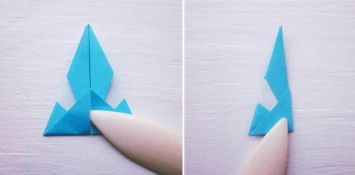 Tee tähdet jouluksi origamiohjeilla Joulukoristeiden vaihe 4