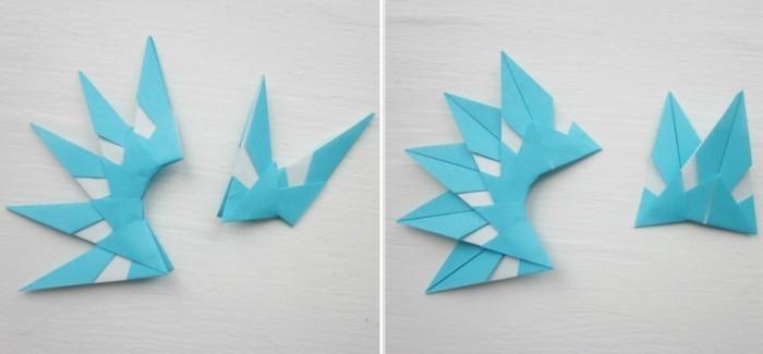 Tee tähdet jouluksi origamiohjeilla Joulukoristeiden vaihe 5