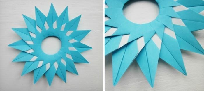 Tee tähdet jouluksi origamiohjeilla Joulukoristeiden vaihe 9