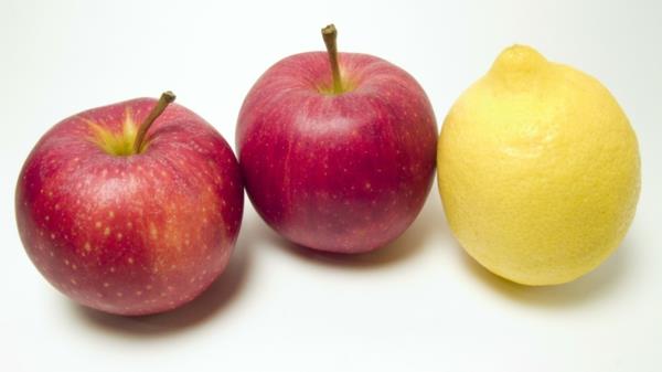 Horoskooppi Syöpä terveellinen ruoka syö hedelmiä omenoita sitruuna