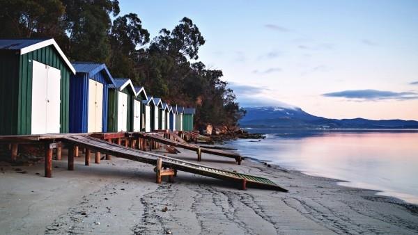 Zodiac täydellinen loma uimarit surffaajia Tasmanian saari Australia