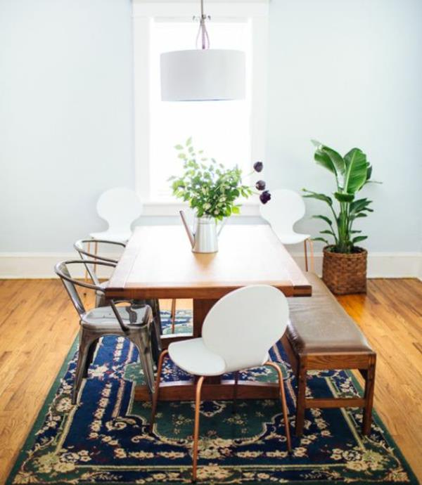 Ruokapöydän tuolit puu valkoinen moderni