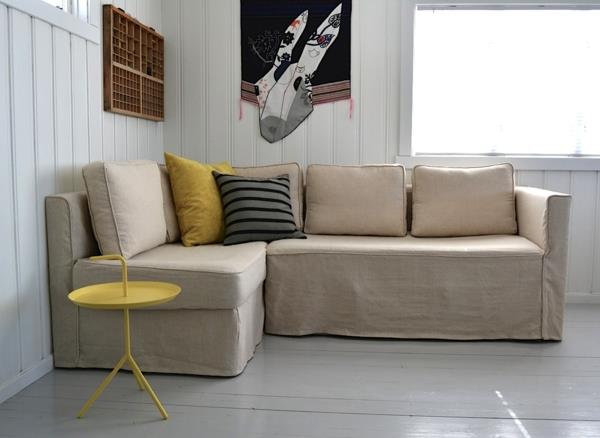 Joustava päällinen sohvalle beige ruskea