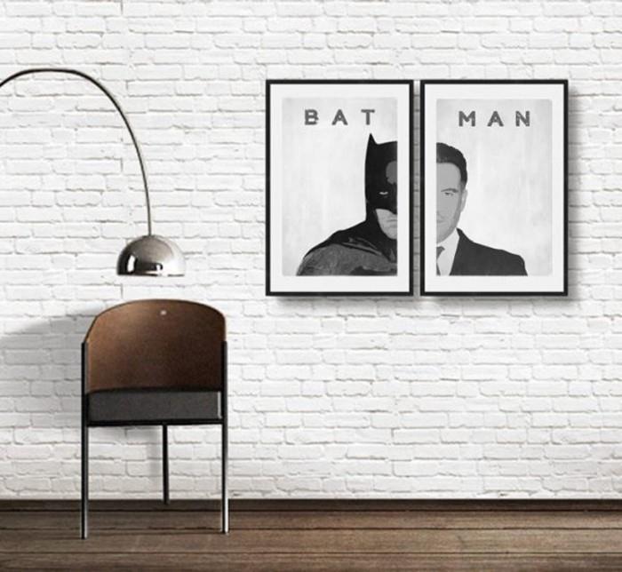 Supersankarit kodin tarvikkeet sisustusideoita teemalla seinäkoriste Batman