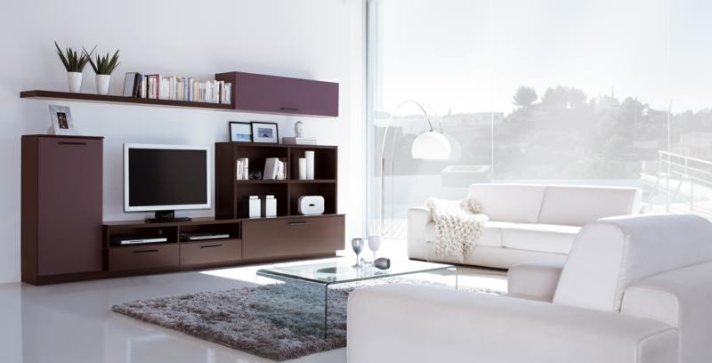 TV -seinät olohuoneen huonekalut TV -seinäyksikkö sohvapöytälasi