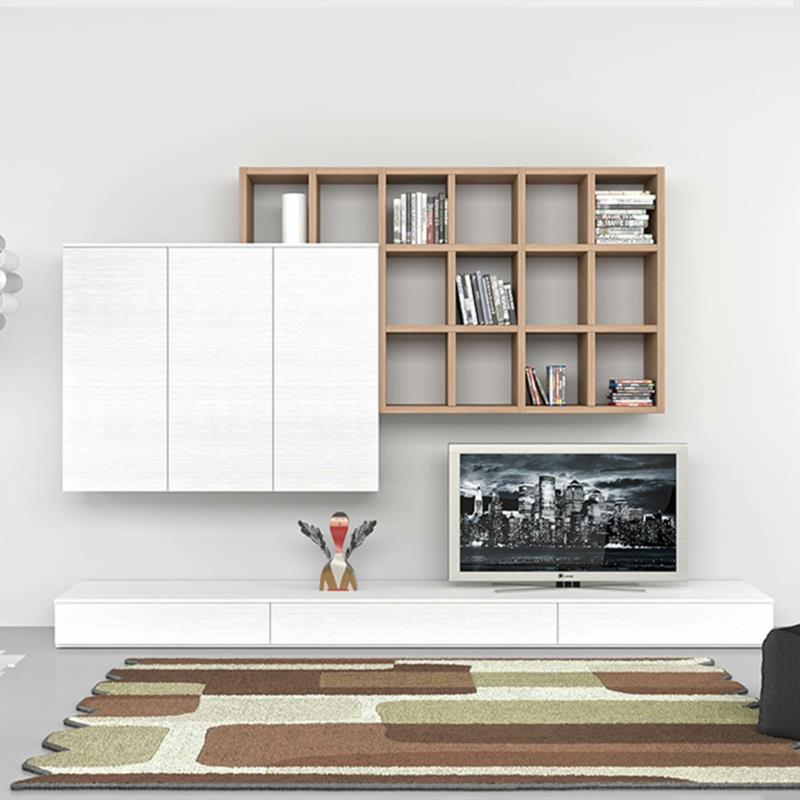 TV -seinät olohuoneen huonekalut TV -seinäyksikkö kompakti kirjahylly