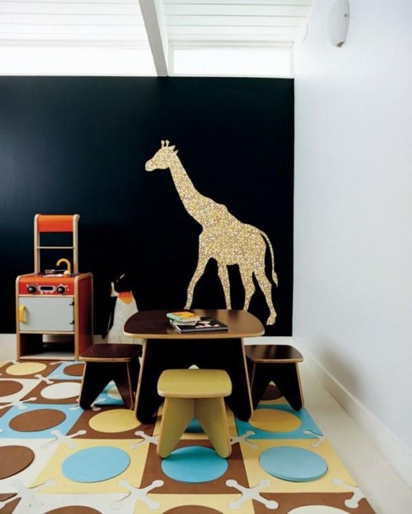 Liitutaulun väri luova seinäsuunnittelu liitutaulu kalvo lastenhuoneen kalusteet kirahvi