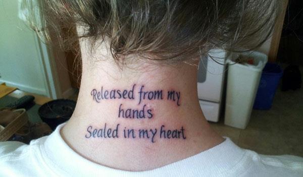 Tatuointi fontit tatuointi sanonnat kaula