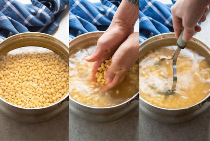 Tempehin resepti soijapapujen valmistusmenetelmät