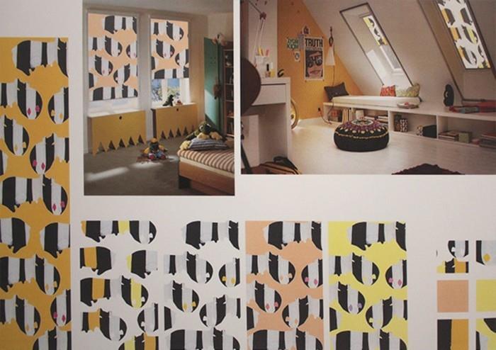 Tekstiilisuunnittelu nykyaikaisia ​​ideoita roomalaisille sokeille