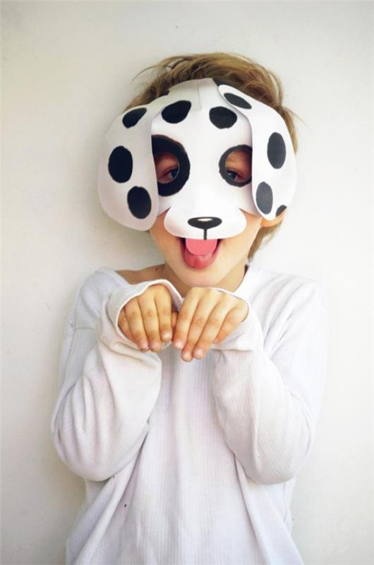Tee lasten naamioita karnevaaleille - luovia ideoita ja yksinkertaisia ​​ohjeita dalmatian koirapisteistä