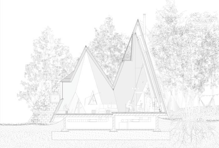 Tipi -teltan rakennussuunnitelma 2