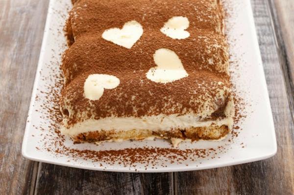 Valmista tiramisu ilman muna resepti kaakaojauhe sydämet