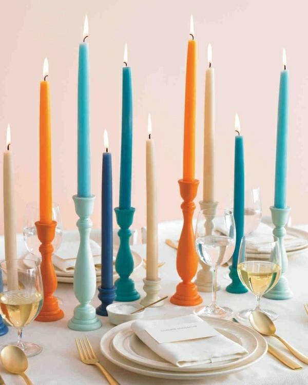 Suunnittele oma pöytäsi erilaisilla dyyni kynttilöillä