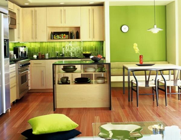 vihreä raikas seinäsuunnittelu väriseinämaali -ideoilla