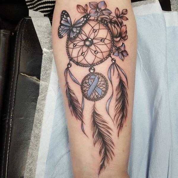 Dream catcher tatuointi - erittäin hyvä idea