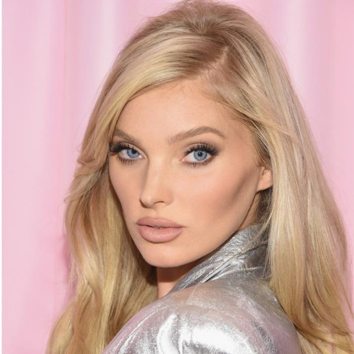 Trendikkäät hiusvärit 2019 Antiikki kultainen malli Elsa Hosk