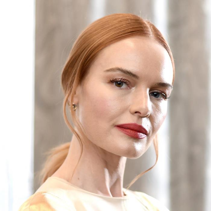 Trendikkäät hiusvärit 2019 Kuparikiiltävät vaaleat hiukset Kate Bosworth