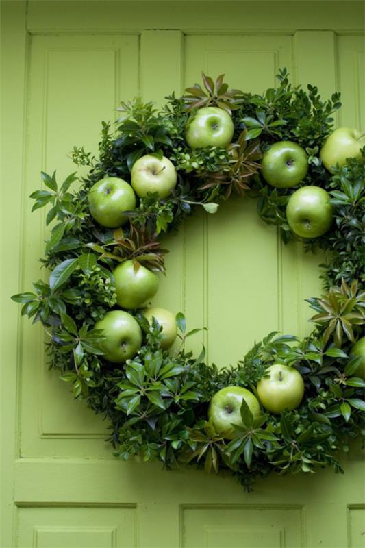 Oven seppele omenoilla tinker vihreä vihreät omenat tuoreet vihreät oksat jättää mukavan ilmeen