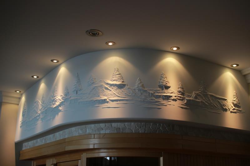 Drywaller Bernie Mitchell 3D -seinäkoriste -ideoita luovaan seinäsuunnitteluun valolla