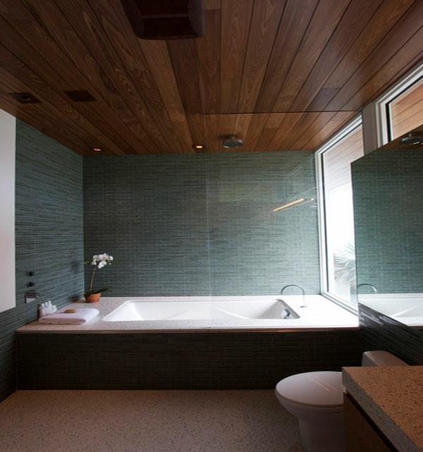 Arkkitehtuuri ja katto design kylpyamme