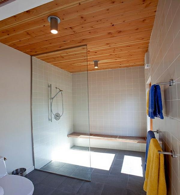 Ympäristöystävällinen arkkitehtuuri ja kattorakenteinen kylpyhuone puu