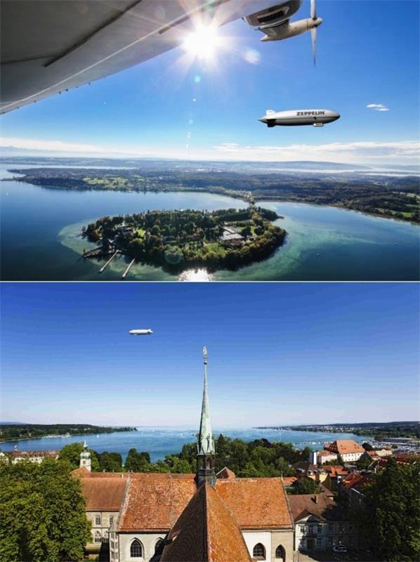 Lomat Constancessa - Bodenjärven suurimman kaupungin tyypilliset kohteet zeppelin -museo friedrichtshafenissa