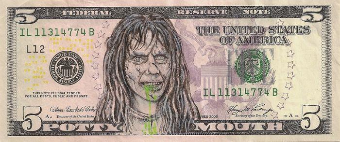 Yhdysvaltain dollarin setelit dollarin setelit muuttavat viisi Yhdysvaltain dollaria euroiksi