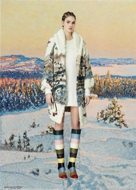 Valentino pukeutuu talveen