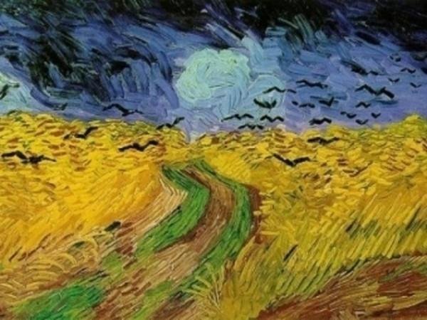 Van Gogh kaikkien aikojen suurin hollantilainen maalari Cornfield ja Crows taiteilijan viimeinen kuva