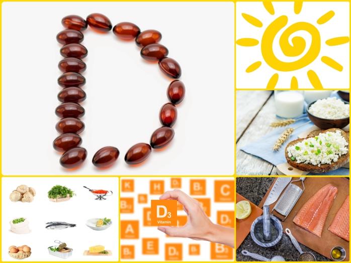 D -vitamiinin puutos aurinkoa terveellistä ruokaa