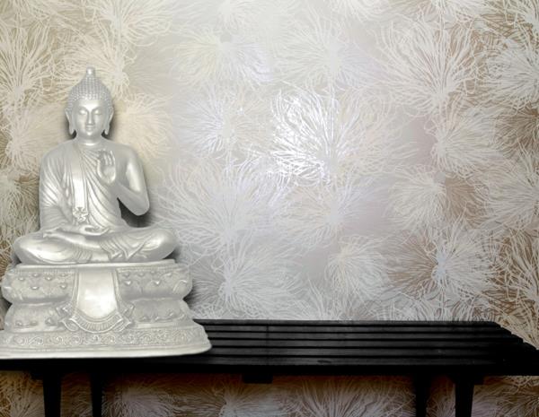 Seinä maali metalli vaikutus seinän suunnittelu maali buddha