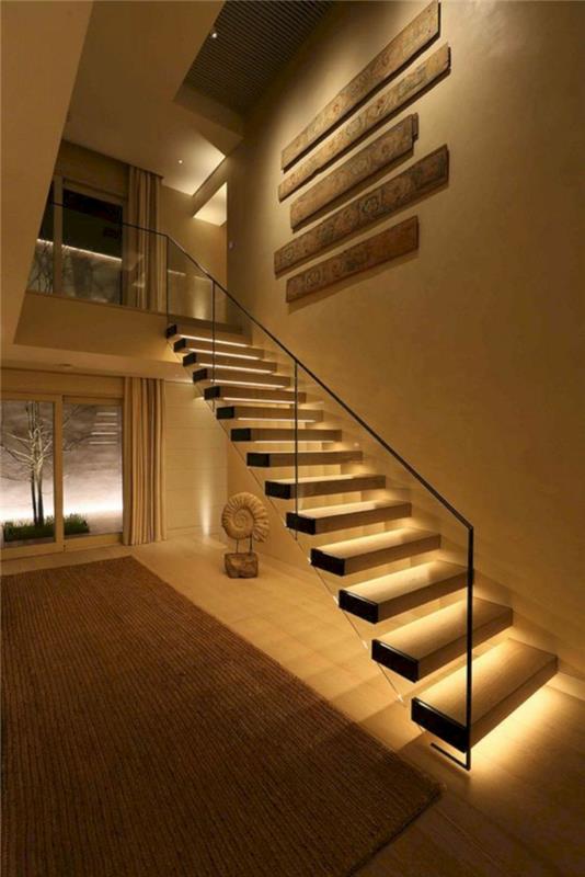 Seinäsuunnittelu portaikko sekoitettu tyyli