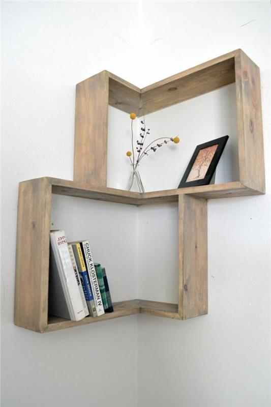 Rakenna seinähylly itse Ohjeet DIY -kulmahyllyille