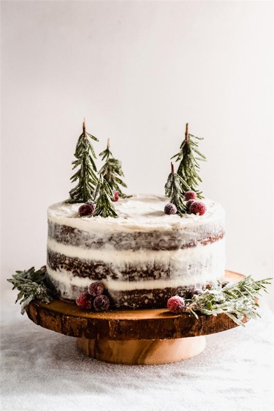 Joulujälkiruoka - Joulukuusen runko ja muita herkullisia reseptiideoita kakun paljaiden kuusen rosmariinikoristeiden nauttimiseen