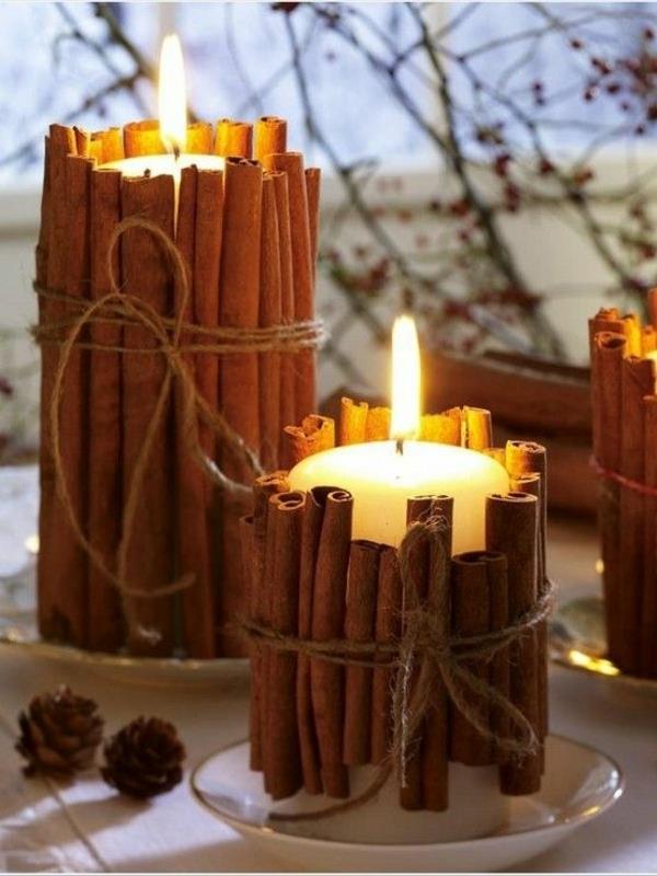 Tee joululahjoja itsellesi aromi kaneli kynttilöitä