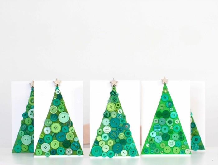 Tee omia joulukortteja DIY -ideoita painikkeilla