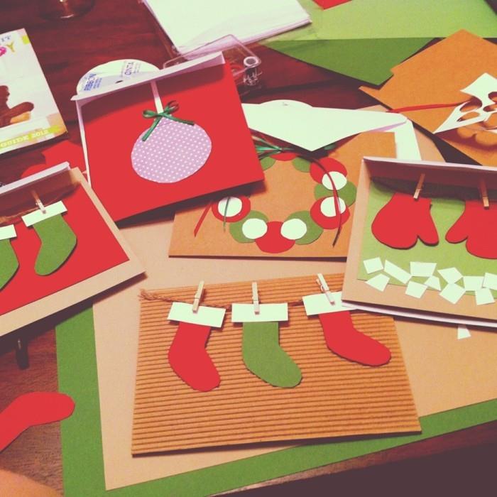 Tee joulukortteja DIY -ideoita paperilla
