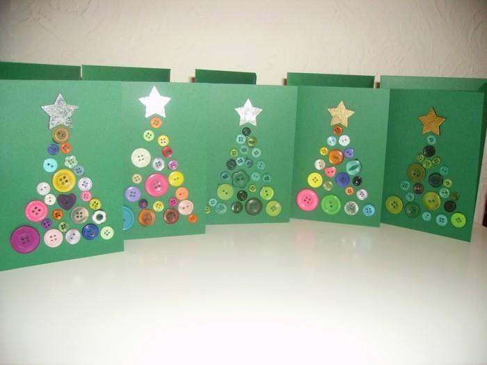 Tinker joulukortit itse diy ideoita painikkeet