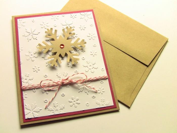 Tee joulukortteja itse ideoiden lumihiutale
