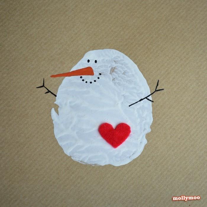 Tee joulukortteja itse diy ideoita lumiukko mollzmoocrafts