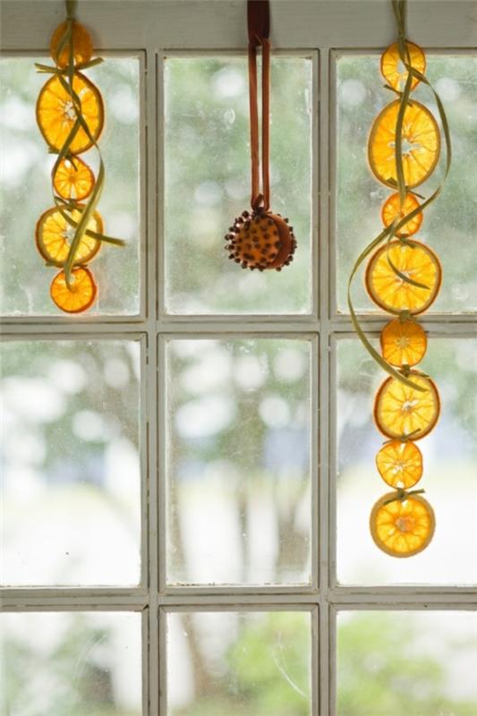 Joulukoristeet tinker appelsiininkuori ikkunan koristelu joulu