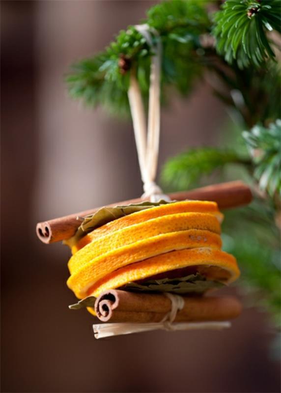 Tinker joulukoristeet appelsiininkuori kanelitangot joulukoristeita