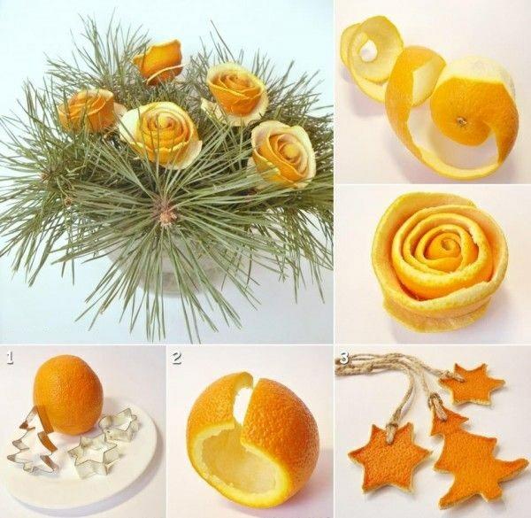 Tinker joulukoristeet Joulukoristeet appelsiininkuorella