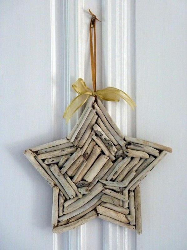Joulutähti koristeellinen nauha tinker malleja lasten puukappaleita