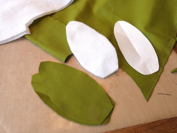 Tulppaanien tekeminen - ompeluohjeet DIY -tulppaaneille kankaasta leikattuihin lehtiin