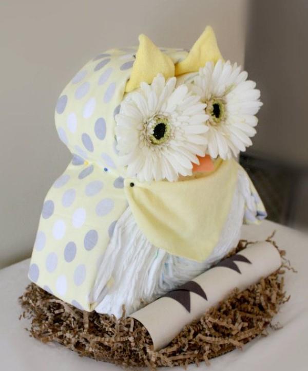Vaippapöllö -tinker - ideoita ja ohjeita seuraavalle vauvan suihkutapahtumalle söpö pöllö ideoita