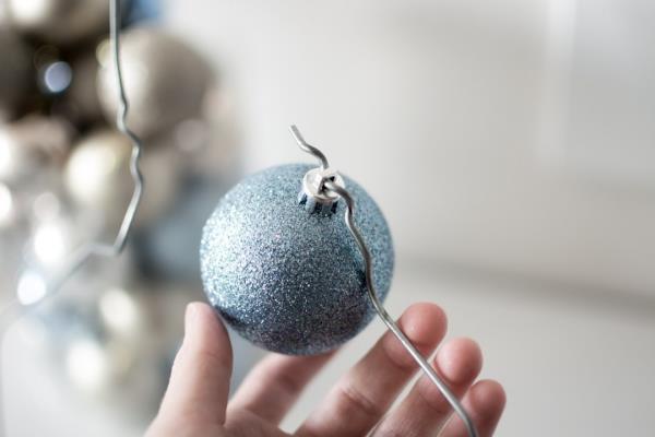 Tinker talvikoristeet liittää joulupallot leikata lankaa